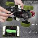 Remote Control Dinosaur Car for Kids Boys, 2.4Ghz All Terrain Remote Control Dinosaur Truck with Light, Rechargeable 4WD Off Road RC Car Toys for Kids 3 4 5 6 7 8-12 Year Old Boys Girls Birthday Gift