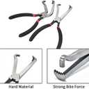 2Pcs Electrical Disconnect Pliers for Cars, Electrical Connector Removal Pliers Automotive Fuel Line Disconnect Repair Tool Set for Fuel Injectors, Sensors (Black)