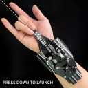 Spider Web Shooter, Real Web Slinger that Actually Shoots for Kids, Cool Toy Things for Superhero Fans, Black 