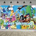 Time of Adventure Birthday Party Decoration,Adventure Party Photo Background 5 x 3 FT and 18 Pcs Balloon,Time Merch Party Backdrop Supplies