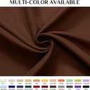 Softalker Rectangle Tablecloth, Waterproof & Stain Resistant Table Cloths Wrinkle Free Fabric Washable 210GSM Polyester Table Cover for Dining/Party/Outdoor - 60 x 102 inch,Chocolate