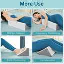 Wedge Pillow for Side Sleeping, Side Sleeper Body Back Positioners for Back Pain, Preventing Bedsores, After Surgery, Pregnancy Support, Ankle Support, Bed Wedge Pillow for Side Sleepers