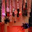 Halloween Decorations Creepy Blood Bandage, Haunted House Decor Scary Gauze Bandage, Crime Scene Props for Mummy, Cosplay Parties and Door Curtains(Blood Drop Text Pattern,27.6 ft)