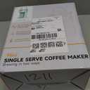 Single Serve One Cup Coffee Maker, for K Cups and Grounds, Mini Coffee Maker with Portable Handle, 6 to 12 Oz Brew Size, for Travel, Camping, Office, RV and Dorm, 120V, Oasis