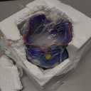 Flower Starry Sky Plant Pots-Cute Unique Flower Pots with Drainage Hole, Resin Planters for Indoor Outdoor Succulent Planter, Plant Gifts for Mother's Day, Birthday, Christmas (Blue)