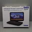 WONNIE 17.6" Portable Blu Ray Player with 15.4" 1080P Full HD Large Swivel Screen, Blu-ray DVD Player with HDMI Out & AV in, Built-in Rechargeable Battery, Support MP4, MOV Video & USB/SD Card