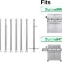 SafBbcue 67558 Grill Burner Tubes for Weber Summit 660 670 Gas Grills, Replacement for Weber Summit Burner Tubes, 8 Pack