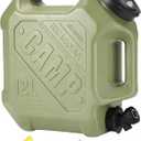 ASIEIT 3.2 Gallon Water Jug with Spigot, Portable Water Tank BPA Free, Leak-Proof Water Containers for Camping Water Storage Containers for Emergency Outdoor Hiking Picnic, Green/Black/Yellow