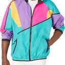 Funny Guy Mugs 80s & 90s Unisex Retro Windbreaker - Runs Large For A Baggy Fit (Medium)