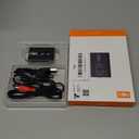 1Mii Bluetooth 5.3 Transmitter Receiver for TV to Wireless Headphones, Dual Link aptX Adaptive/Low Latency/HD Audio, Aux Bluetooth Audio Receiver Adapter for Home Stereo, Airplane, Boat, Gym (Black)