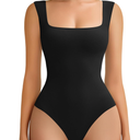 Avidlove Bodysuits for Women Square Neck Body Suit Double Lined Tank Top Bodysuit Soft M