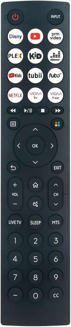 EN2E36H EN2E36 Replacement Remote Control Commander Compatible with Hisense VIDAA TV 40A4KV 32A4KV 43A4KV