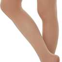MANZI 3 Pairs Convertible Dance Tights for Women Transition Ballet Stockings (S)