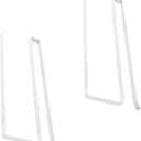 2pcs Under Cabinet Paper Towel Holder Versatile Hanging Rack for Kitchen Bathroom Storage Easy to Install for Paper Scarves Ties and More White Finish