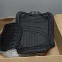 Armor All 4-Piece Floor Mats, Trim-to-Fit All-Weather Mats for Cars, Trucks, SUVs  Black