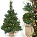 Artificial Christmas Tree for Home Office Decoration Mini Ornaments