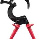 Klein Tools 63750 Ratcheting Cable Cutter, Cuts Up to 1000 MCM, Ideal for Cable Prep