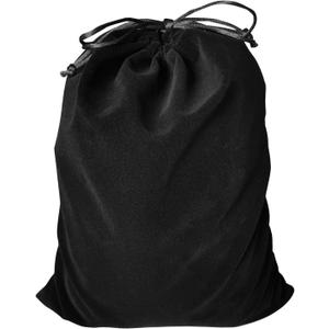Black Velvet Cremains Urn Bag for Human Ashes - for Use Inside The Urn - Size 12" X 16" (380 Cubic Inches Capacity) - Includes a Resealable PE Material Ashes Storage Bag (Black, X-Large)