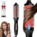 LuxRenew 
Infrared Bounce Brush, Thermal Round Brush with Negative Ion Technology, 10 Heat Settings for Oil Blowout Look for Hair Care, Straightening and Styling