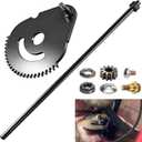 938-05078 Steering Shaft 5/8 And 617-04094 Sector Gear Kit for MTD Troy Bilt With 948-0389 710-1309 Steering Rod Cap, Screw & 941-0656A 741-0656A Pinion Gear & Bushing,941-04124 Hex Flange Bearing