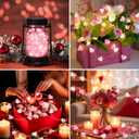 Pink Valentine's Day Fairy String Lights Pink Heart Led Fairy Light Battery Operated 10.5 ft 30 LED Valentine Heart Twinkle Lights Romantic Valentines Hanging Light for Home Party Bedroom Wedding