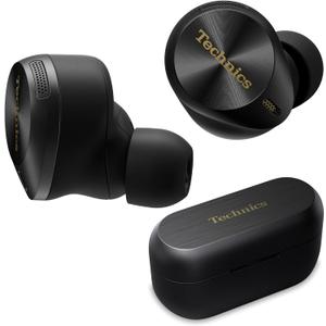Technics Premium Hi-Fi True Wireless Bluetooth Earbuds with Advanced Noise Cancelling, 3 Device Multipoint Connectivity, Hi-Res Audio + Enhanced Calling Wireless Earbuds - EAH-AZ80-K (Black) Technics Premium Hi-Fi True Wireless Bluetooth Earbuds with Advanced Noise Cancelling, 3 Device Multipoint Connectivity, Hi-Res Audio + Enhanced Calling Wireless Earbuds - EAH-AZ80-K (Black)