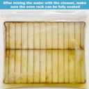 3 x Oven Rack Cleaner Bags Kit Heavy Duty Reusable Oven Rack Soaking Cleaner Bags in 3 Sizes with Gloves Steel Wool Sponges Cleaning Cloths for Deep Degreasing Household Maintenance