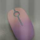 Unipows Wireless Mouse - 2.4G Slim Portable Computer Mouse with Nano Receiver, Less Noise Mobile Optical Mice for Notebook, PC, Laptop, Computer, Mac (Gradient Pink to Purple)