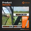 ORIENGEAR Baseball Batting Cage for Backyard, Fully Enclosed Hitting Cage, Baseball and Softball Training Cages, Backyard Hitting and Pitching Practice Net with Frame, 1.25" Mesh, 30FT