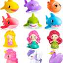 Hely Cancy Baby Bath Toys - No Hole Bath Toys for Kids, Bath Tub Shower Toys for Newborn Baby