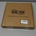 Adjustable Desktop Photo Frame Stand with Magnetic Wall Painting Light, Holds Picture Frames up to 30 Inch,with Rechargeable Battery,Metal Vertical Stand with 3 Color Temperature & 13RGB Poster Lights, for Displaying Picture Frames, Artworks (1 Pack,Gold)