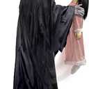 Haunted Hill Farm Soul Sucker Demon Reaper with Child by Tekky, Motion-Activated Talking Halloween Animatronic for Creepy Indoor or Covered Outdoor Halloween Decorations, Plug-in or Battery Operated