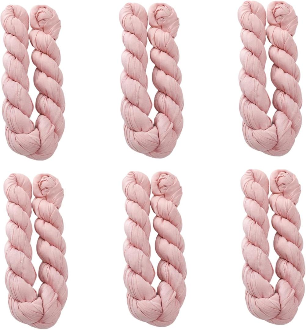 6pcs 10ft Long Bohemian Style Chiffon Table Runner for Wedding Bridal Baby Shower Cheesecloth Table Runner