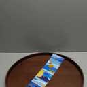 Extra Large Round Solid Wood Serving Tray, Classic Tea Coffee Table Wooden Decorative Ottoman Tray Server for Breakfast in Bed Snack Food Kitchen Party Bar, Raised Edge (16inch/40cm) Walnut