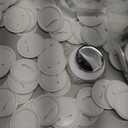 200 Sets 58mm/2.25 inch Button Maker Supplies, Pin Back Button Parts for Button Maker Machine 58mm, Including Metal Covers, Plastic Back Covers, Clear Plastic Film&Blank Paper