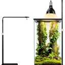 Reptile Heat Lamp Stand 27inch-67inch with 360Adjustable Swing Arm,Reptile Light Stand Hanging Lamp Holder for Bearded Dragon,Turtle,Snake,Chicks Terrarium