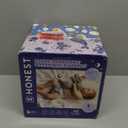 The Honest Company Comfort Dry Disposable Overnight Diapers for Sensitive Skin, Hypoallergenic, Baby Cozy Cloud and Star Signs Design Club Box Size 5 (27 lbs) 40 Count