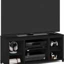 Furinno Classic TV Stand, Entertainment Center, TV Console for TV up to 55 Inch with Shelves, for Living Room, Bedroom, Americano