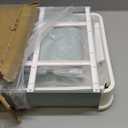 Foldable Cat Litter Box with Lid, Enclosed Potty, Large Top Entry Anti-Splashing Toilet, Easy to Clean Including Litter Scoop and 2-in-1 Cleaning Brush (Blue)