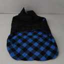 Fragralley British Style Plaid Coat - Reversible Dog Jacket, Waterproof & Reflective, Warm Fleece Sweater for Small to Large Dogs, Leash Hole