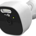 CHAMBERLAIN myQ Outdoor Battery Camera | 2K Camera, Color Night Vision, Spotlight, Motion Alerts, Live View with Two-Way Talk, Wireless, Weather-Resistant, Outdoor, White