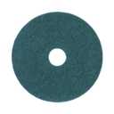 Boardwalk Heavy-Duty Scrubbing Floor Pads, 17" Diameter, Green, 5/Carton