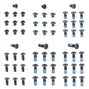 ohhunt 60 Pcs 6-32x5.5mm/5mm/8.55mm/9.5mm/10.8mm/12.3mm Alloy Steel Flat Head Screw for Red Dot Sight