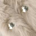 ZESICA Women's Winter Faux Fur Coats Fluffy Jacket 2026 Trendy Long Sleeve Lapel Shaggy Warm Outerwear with Pockets (M)