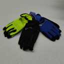 West Chester Men's 3-Pack High Dexterity Economy Work Gloves, Padded Knuckle, Synthetic Leather Palm, Assorted Colors, Black/Blue/Green, X-Large, (86156-XL3P)