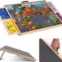 Lavievert 1000 Pieces Rotating Jigsaw Puzzle Board with 4 Sorting Drawers, Tilting Jigsaw Table with Cover, Wooden Puzzle Plateau Board with Non-Slip Tabletop for Adults, 31 21.3 inches