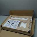 UJSCE Boho Small Side Table with Storage Shelf - Wood Side Table for Small Spaces - Compact Living Room Furniture