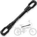 MOBI OUTDOOR E Bike Frame Adaptor Fits Up to 100lbs for E Bike Hitch Platform Rack, Adjustable Aluminum Adaptor with Rubber Hooks, Adapt Diverse Bike Frames, Women's BMX & Non-Standard Frames