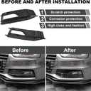 GearUp Fog Light Cover Bezel for Audi A4 S-line S4 2013 2014 2015