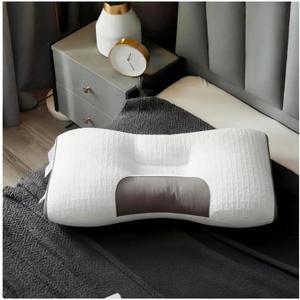 Super Soft Knitted Fabric Cervical Pillow, Ergonomic Contoured Design for Comfort Support & Pressure Relief (Ideal for Side, Back & Stomach Sleepers)